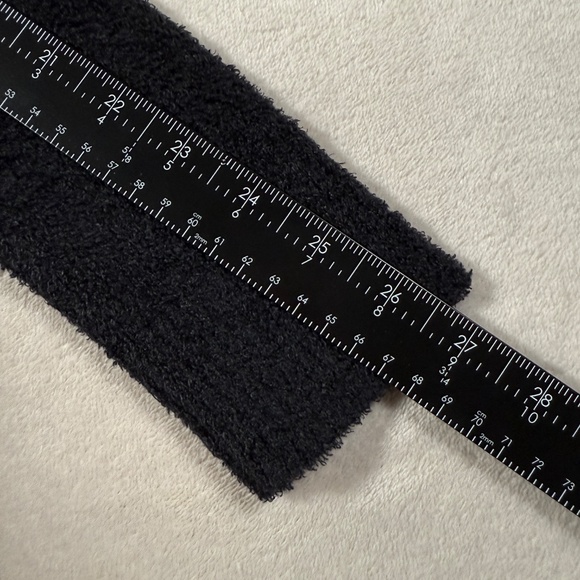 Barefoot Dreams Cardigan Womens Medium Black CozyChic Lite Open Front Loungewear - Picture 12 of 14